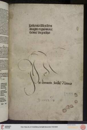 Historia Alexandri Magni Regis Macedonie de preliis
