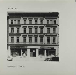Fotografie: Oranienstr. 21