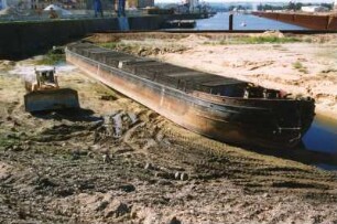 Dresden-Friedrichstadt. Alberthafen. Umbau und Verkleinerung des Hafenbeckens 1997/1998