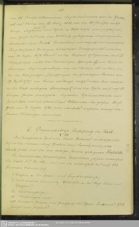 C. Gegenwärtige Verfassung der Stadt