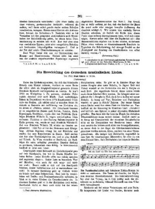 Die Entwicklung des deutschen musikalischen Liedes : (Fortsetzung)