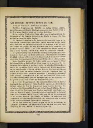 Der vergebliche italienische Ansturm im Karst.