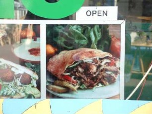 Speisekarte einer Dönerbude