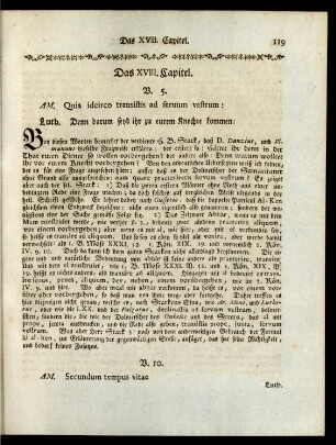 Das XVIII. Capitel.