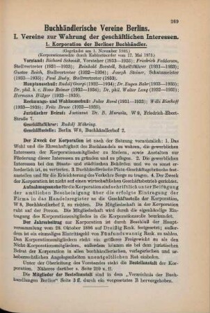 Buchhändlerische Vereine Berlins