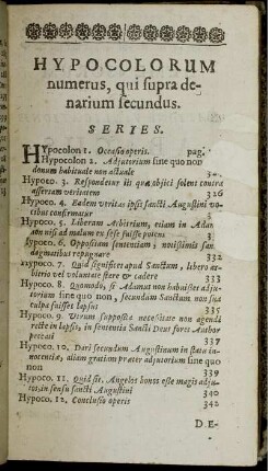 Hypocolorum numerus, qui supra denarium secundus.