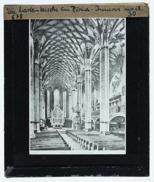 Pirna, Marienkirche : Innenansicht, Blick nach O