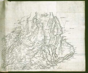 WHK 33 Krieg mit Frankreich 1792-1805: Karte der Region zwischen Castel Rodrigo, Covihao und Ciudad Rodrigo, um 1810
