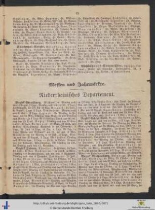 Messen und Jahrmärkte.