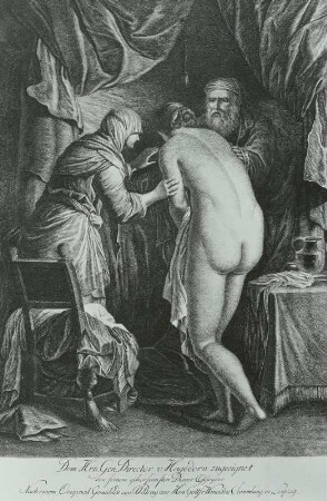 Hagar wird durch Sarah dem Abraham zugeführt