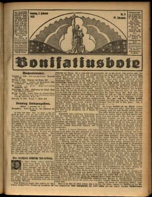 Erste Ausgabe vom Sonntag, den 07. Februar 1932.
