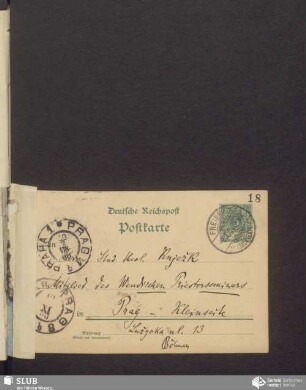 [dopisnica wot: Arnošt Muka, 09.02.1900]