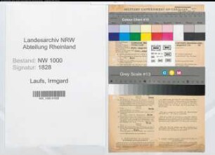 Entnazifizierung Irmgard Laufs, geb. 06.08.1911 (Verw.Angestellte)