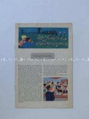 Sonderdruck mit einer illustrierten Kindergeschichte über das Leben an der "Zonengrenze"