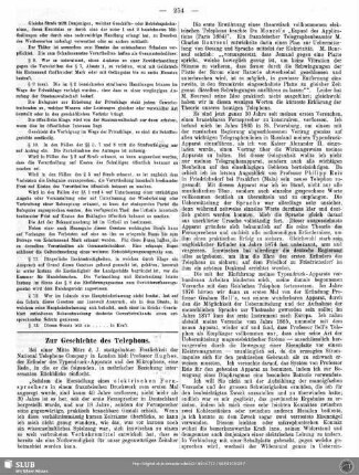 Zur Geschichte des Telephons