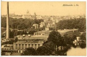 Mittweida. Blick auf Mittweida