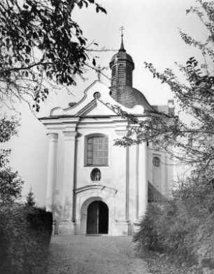 Oberndorf am Lech, Kapellstraße 7. Katholische Wallfahrtskirche Herrgottsruh (1718; B. Oettl)