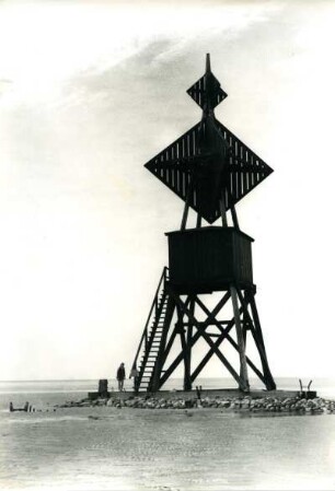 Scharhörn-Bake bei Neuwerk, Norddeutsche Küste