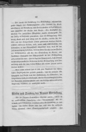 Wesen und Tendenz der Neuner-Verfassung.