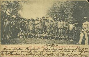 Aus unseren Colonien. D.S.W. Afrika. - Kriegsgefangene Hottentotten.