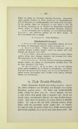 16. Nach Deutsch-Ostafrika