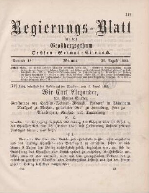 78. Gesetz, den Verkehr auf den Chausseen betreffend
