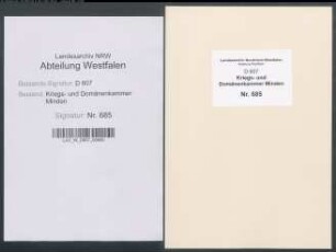 Amt Petershagen - Vogtei Hofmeister - Bauerschaft Eldagsen: Unterlagen der Revisionskommission - Band 2