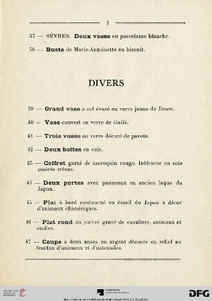 Divers (Nr. 39-62)