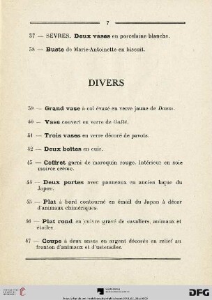 Divers (Nr. 39-62)