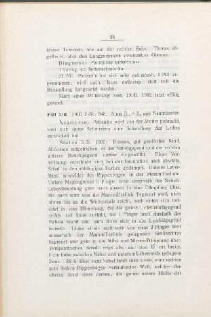 Fall XIII. 1900 J.-Nr. 948.