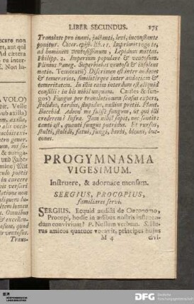 Progymnasma Vigesimum. Instruere, & adornare mensam.