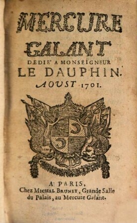 Le mercure galant. 1701, 8