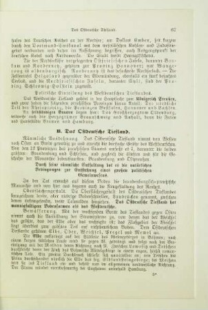 B. Das Ostdeutsche Tiefland