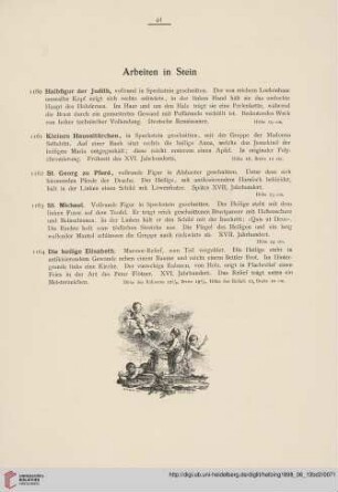 Arbeiten in Stein (Nr. 1160 - 1189)