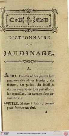 Abri - Axillaire
