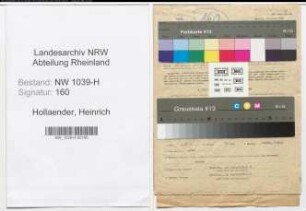 Entnazifizierung Heinrich Hollaender , geb. 07.08.1882 (Bergmann)