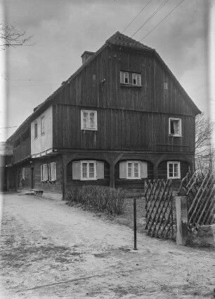 Oberlausitz, Umgebindehaus : Oberlausitz. Unbekannter Ort. Umgebindehaus