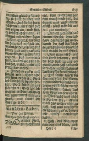 Erndten-Lieder.