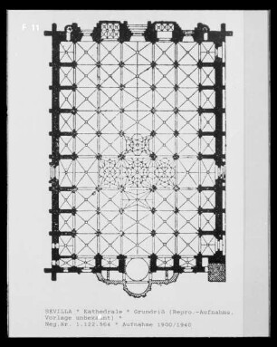 Die Kathedrale Santa Maria in Sevilla: Grundriss