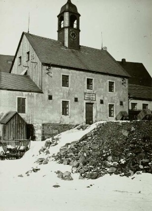Altenberg, Römer Treibeschacht zu "Vereinigt Feld im Zwitterstock (1837), Südseite mt Abraumhalde