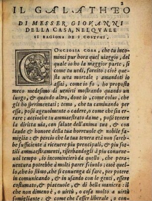 Trattato di M. Giovanni ... il Galatheo