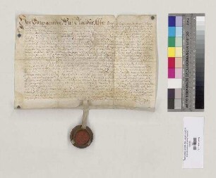 Placidus, Abt von St. Emmeram, verleiht dem Michael Schiesser von Hainsbach und seiner Tochter Katharina eine Hofstatt zu Hainsbach am Ort des abgegangenen Wasenmeisterhauses nebst Zubehör zu Leibrecht.