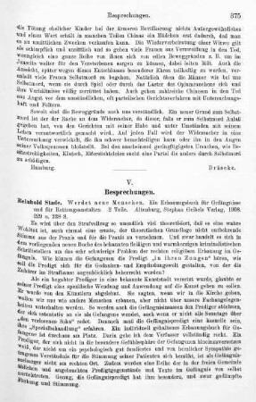 375-384, V. Besprechungen