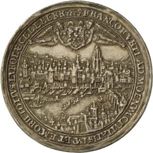 Medaille von Lorenz Schilling auf die Reichsstadt Frankfurt, 1627