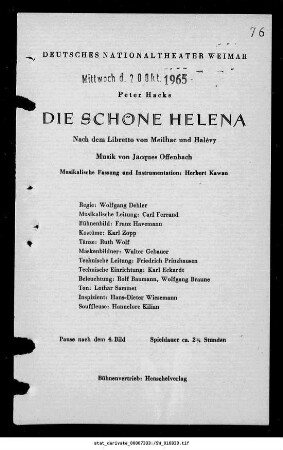 Die schöne Helena