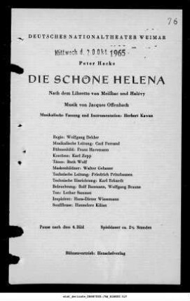 Die schöne Helena