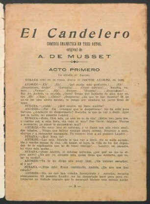 1922008700: El candelero : comedia dramática en tres actos