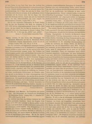 183-186 [Rezension] Harnack, Adolf von, Marcion