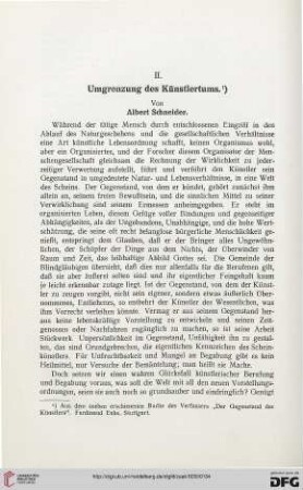 24: Umgrenzung des Künstlertums