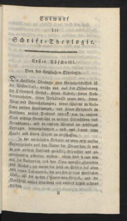 Erster Abschnitt - Zehnter Abschnitt